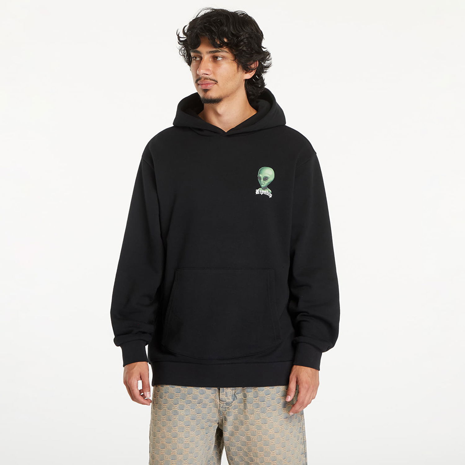Mikina RIPNDIP We Come In Peace Hoodie Black Čierna | RNDSUM24128, 0