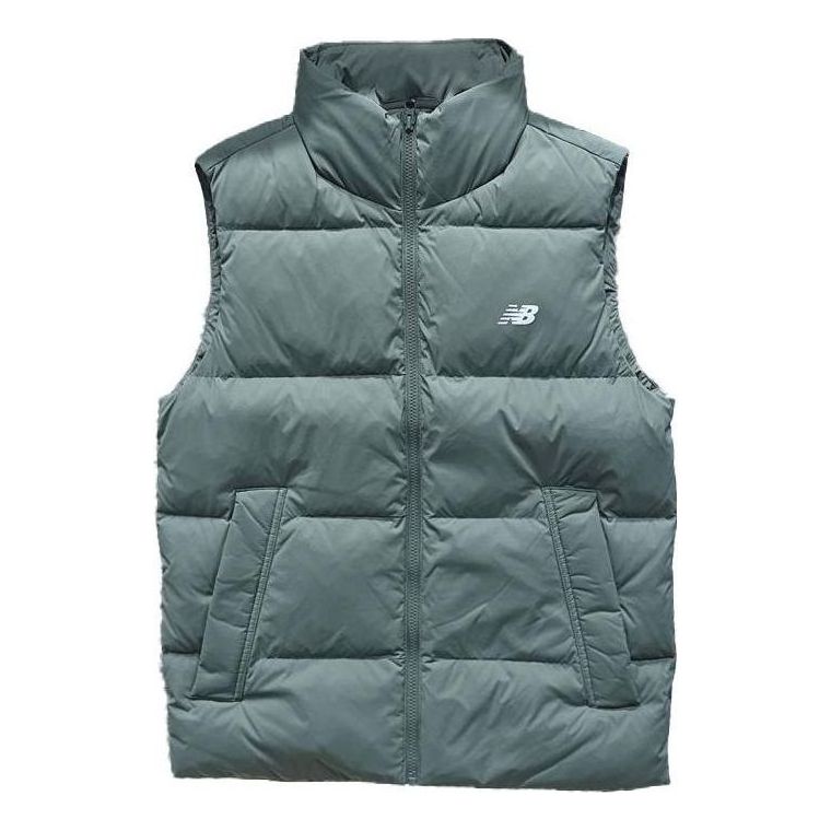 Vesta New Balance Padded Puffer Vest Zelené | AMV34325-DON