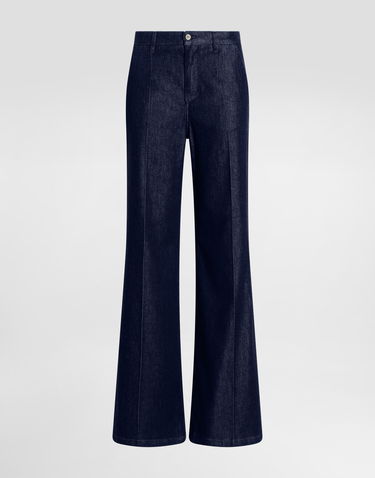 Džínsy Dolce & Gabbana Dolce & Gabbana Silk Denim Palazzo Pants Modrá | FTC6YDG8MR3S9001, 0