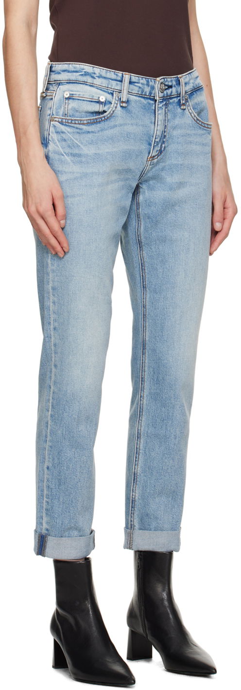 Džínsy rag & bone Rag & Bone Dre Boyfriend Jeans Modrá | WDD23H2678FUDA, 1