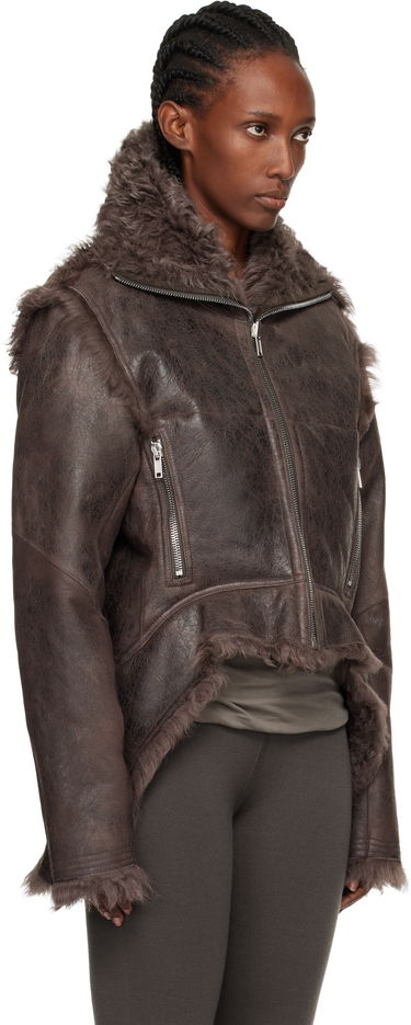 Bunda Rick Owens Concordians Exploder Reversible Shearling Jacket Hnedá | RP02E4722 LSHTR, 1