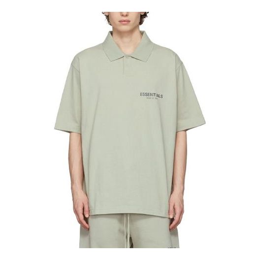 Polo tričko Fear of God Essentials Polo Shirt Zelené | FOG-FW21-113