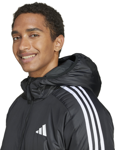 Bunda adidas Originals Essentials 3-Stripes Hooded Jacket Čierna | jd1032, 3