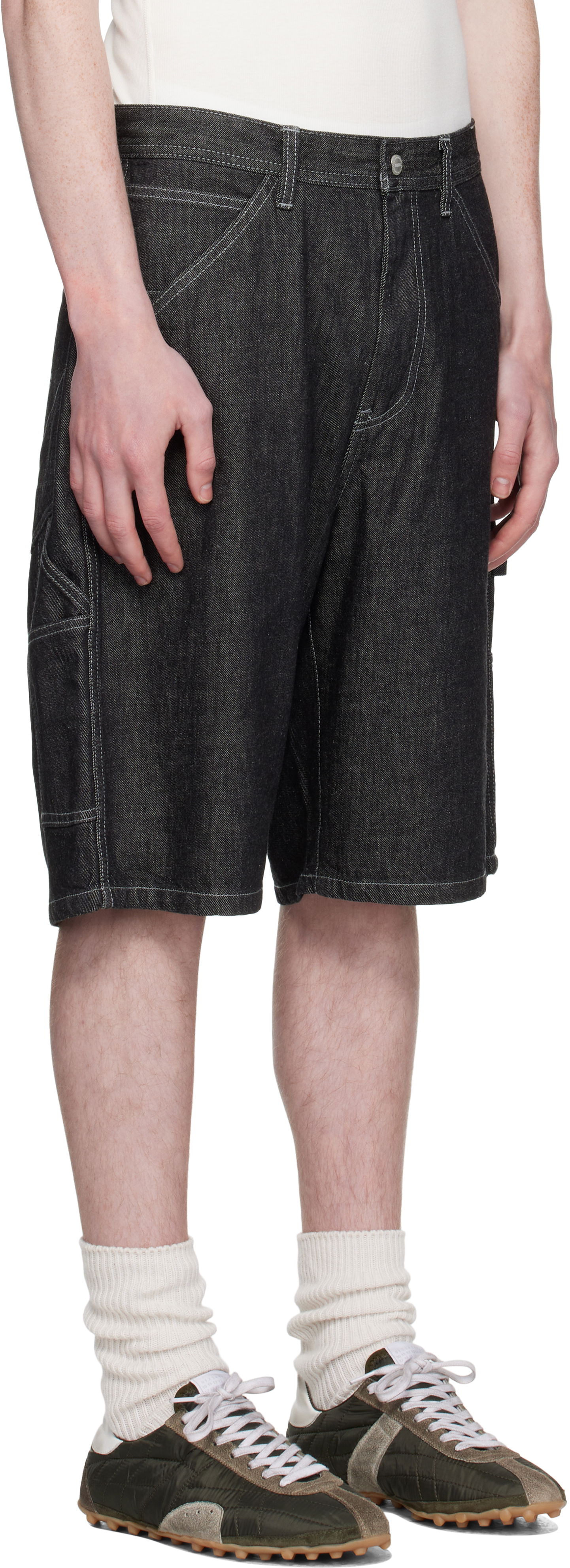 Šortky Neighborhood Neighborhood Painter Denim Shorts Čierna | 251AQNH-PTM04, 1
