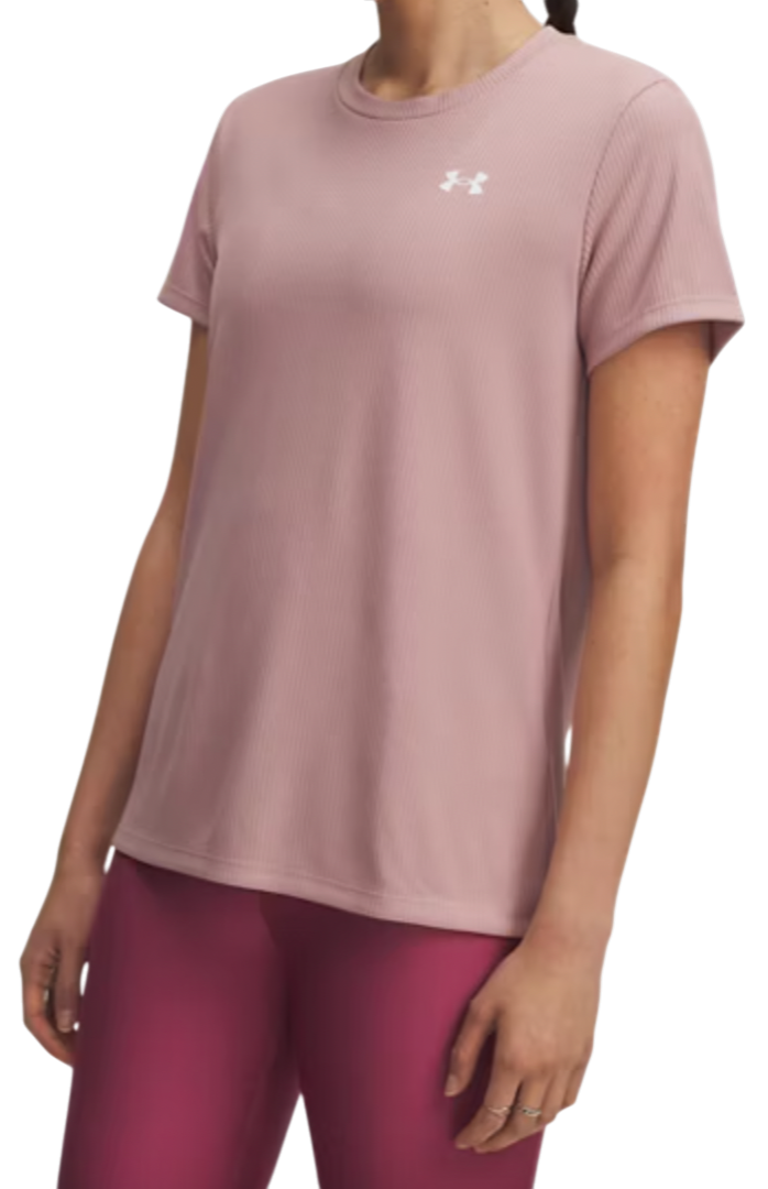 Tričko Under Armour Under Armour Tech Rib Short Sleeve T-Shirt Ružová | 1389852-673