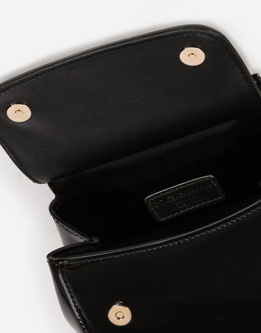 Kabelka Dolce & Gabbana Dolce & Gabbana Mini Sicily Patent Leather Bag Čierna | EB0003A106780999, 3