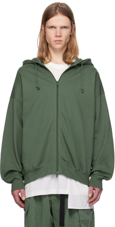 Mikina Y-3 Y-3 FT Zip Hoodie Zelené | JM7840, 0