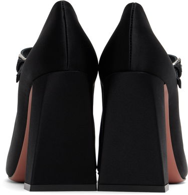 Tenisky a topánky Amina Muaddi Charlotte Mary Jane Heels Čierna | CHARLOTTE MARY JANE SATIN, 1