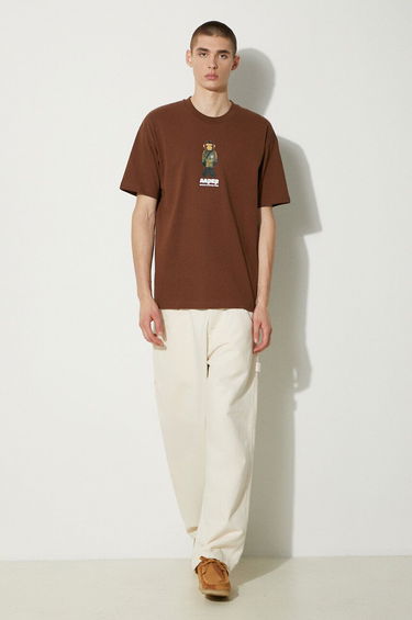 Tričko AAPE by A Bathing Ape AAPE Theme Print T-Shirt Hnedá | AAPTEM1498XXM, 1