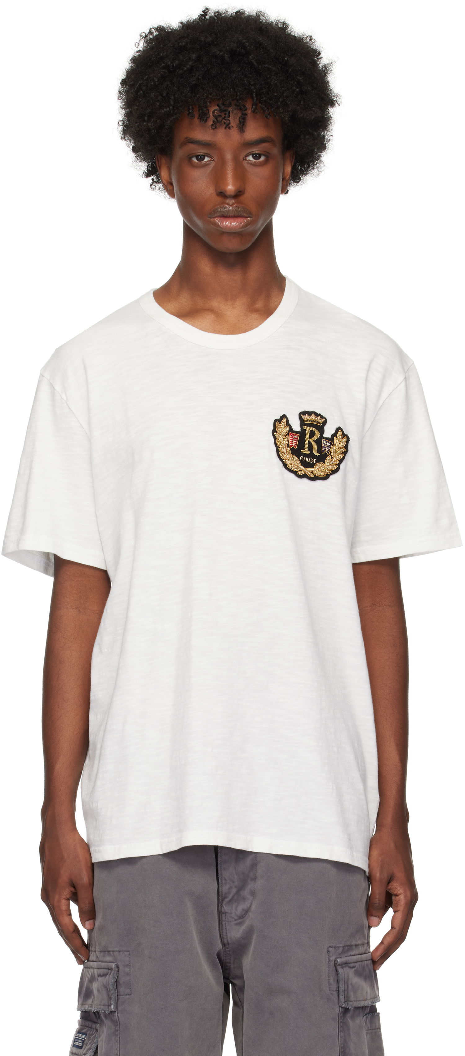 Tričko Rhude Crest T-shirt Biela | RHFW24TT12012, 0