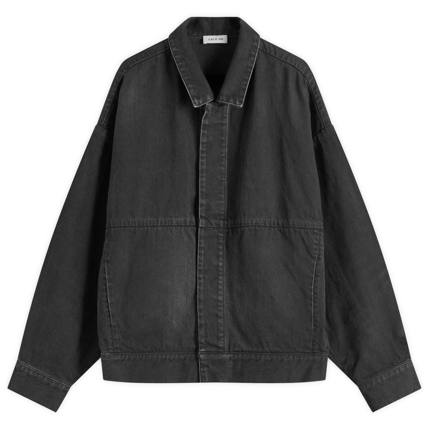Bunda Fear of God Fear Of God Denim Trucker Jacket, Size Large Čierna | FGE230-318DNM-055, 1