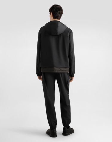 Bunda Dolce & Gabbana Dolce & Gabbana Wool Canvas Hooded Jacket Čierna | G9BSQTFURK8N0542, 2