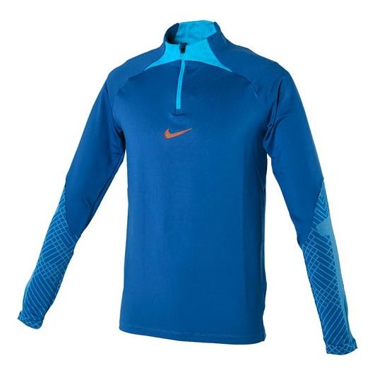 Sveter Nike Soccer/Football Half Zipper Long Sleeve Pullover Modrá | DH8733-407, 0