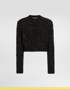 Dolce & Gabbana Cropped Sequin Cardigan