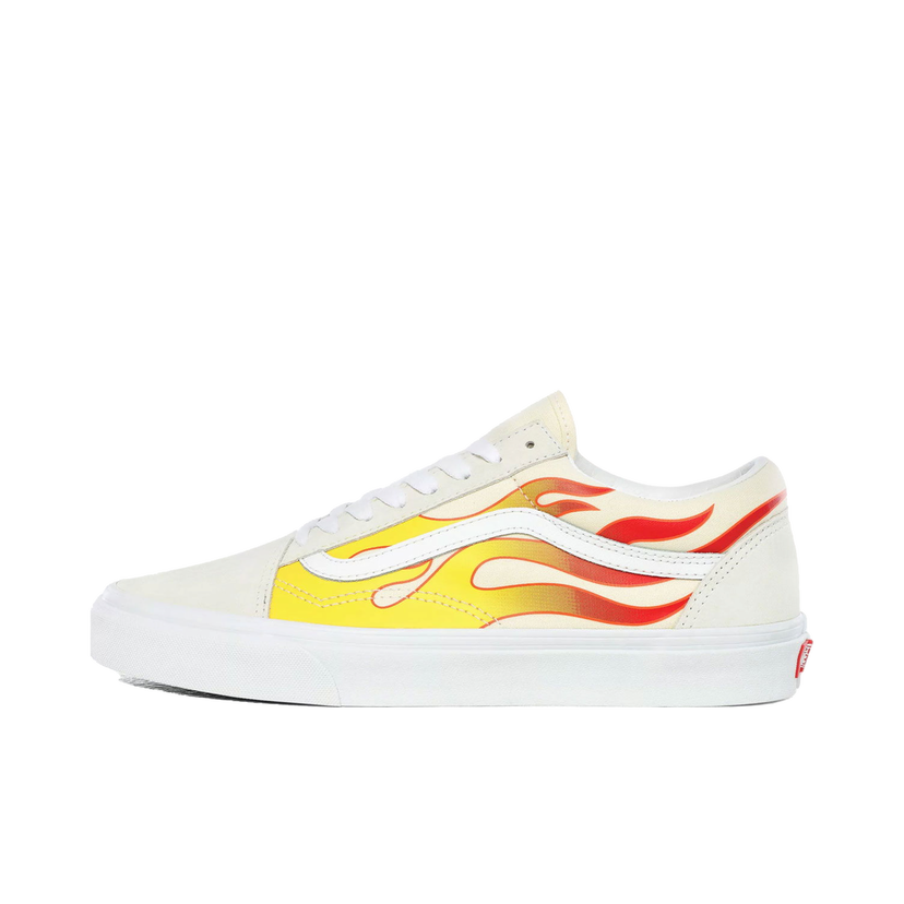 Tenisky a topánky Vans Old Skool Flame Biela | VN0A4U3B223