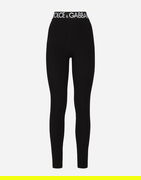 Dolce & Gabbana Jersey Leggings With Branded Elastic