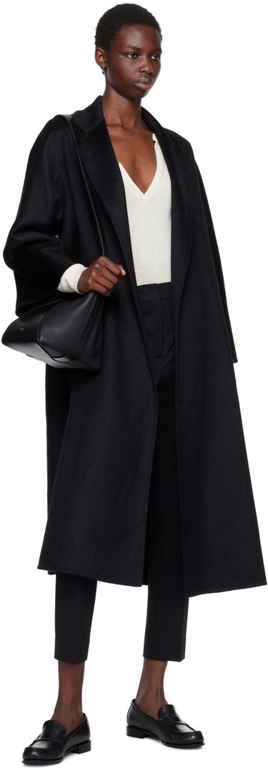 Kabáty Max Mara Ludmilla Icon Wrap Coat Čierna | 2421016051, 3