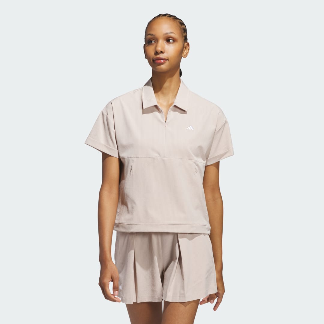 Sukňa adidas Performance Go-To Short Sleeve Polo Shirt Béžová | JE7309, 0