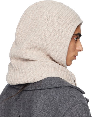 Klobúk GANNI Wool Mix Balaclava Béžová | A6926, 2