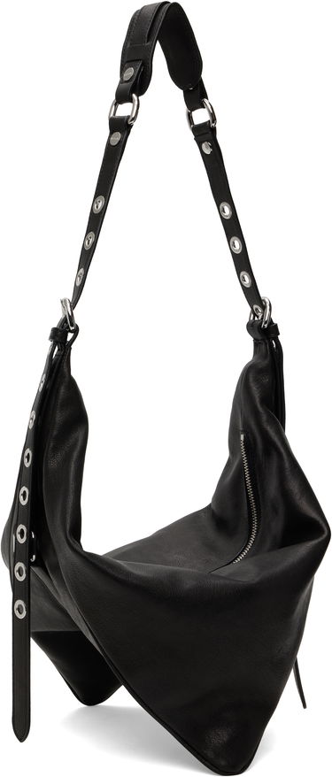 Taška cez rameno BY FAR BY FAR Trayana Washed Leather Shoulder Bag Čierna | MWBSB063LL034BK001PL, 1