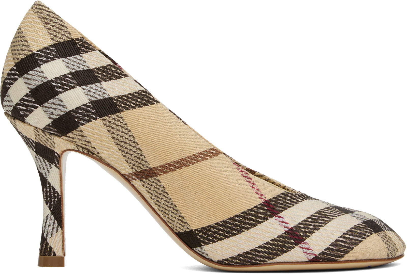 Plaid Canvas Pumps