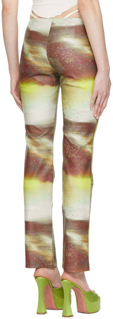 Nohavice Miaou Miaou Rex Print Trousers Hnedá | 1021-CL, 2