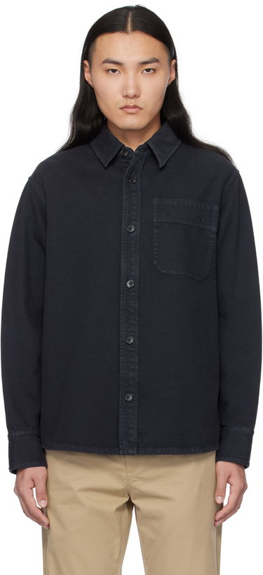 Košeľa A.P.C. Chest Pocket Overshirt Navy | COGZV-H02918, 0