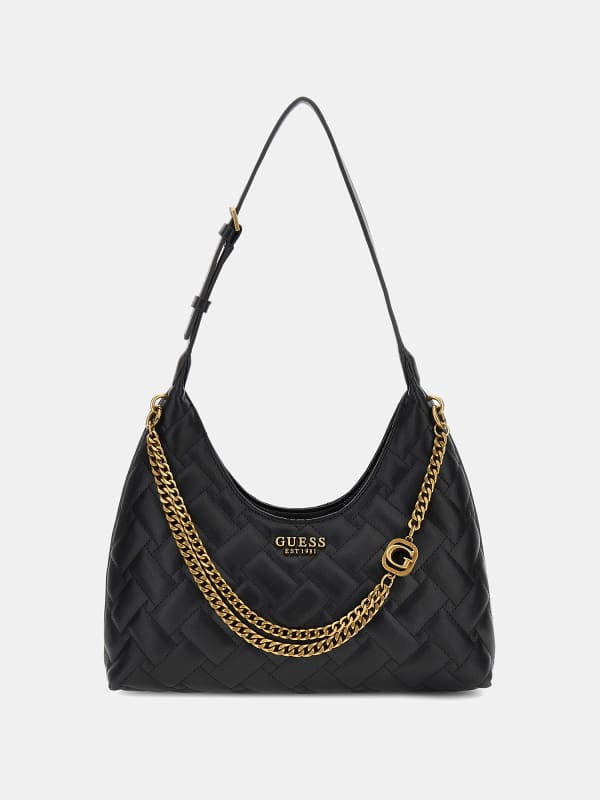 Kabelka GUESS Gracelynn Quilted Čierna | HWQB8984020, 0
