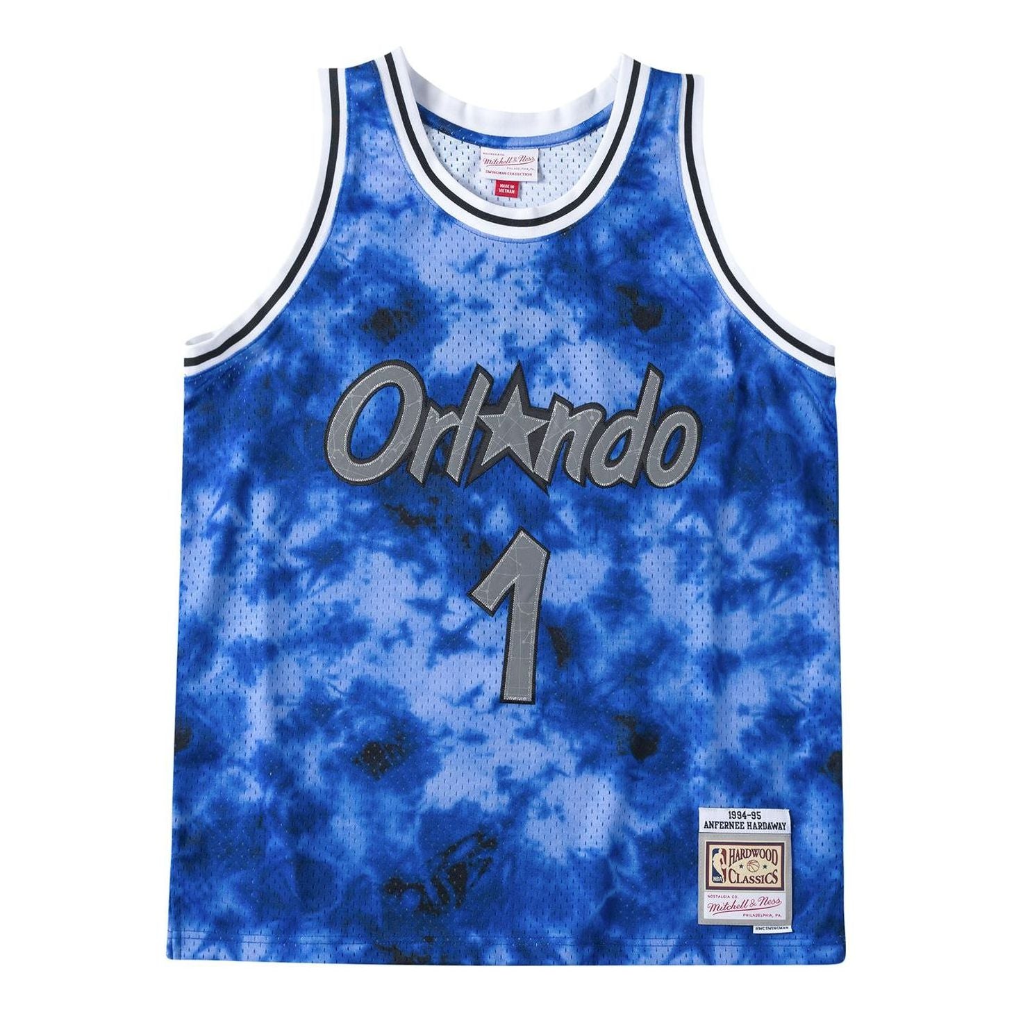 Dres Mitchell & Ness Orlando Magic Anfernee Hardaway Tie Dye Jersey Modrá | SMJYKM19053-OMABLUE94PHA, 0