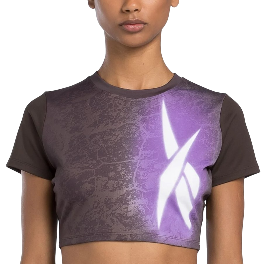 Crop Top Reebok Lux Bold Cropped T-Shirt Fialová | 100205572, 0