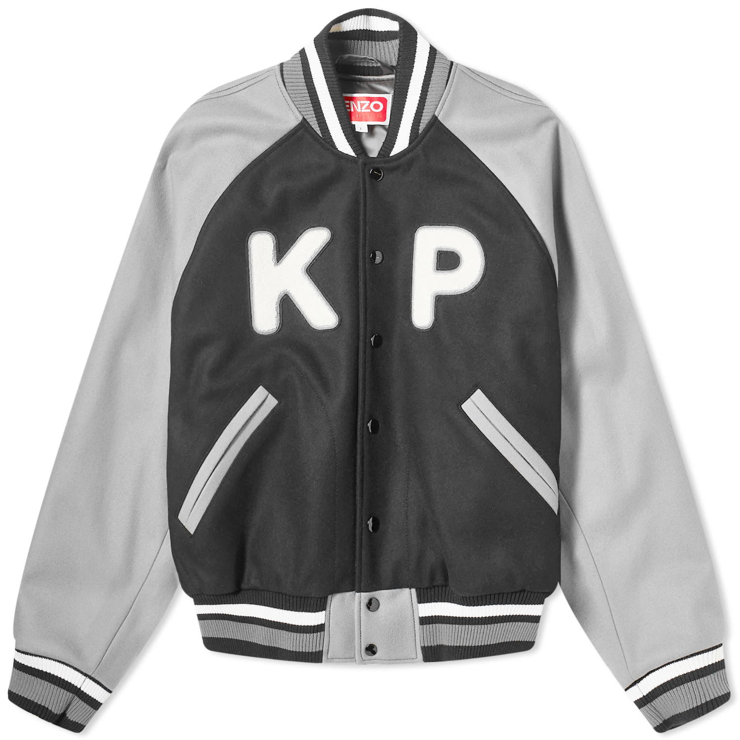 Bunda KENZO Wool Varsity Jacket Čierna | FE58BL1469OH-99, 0