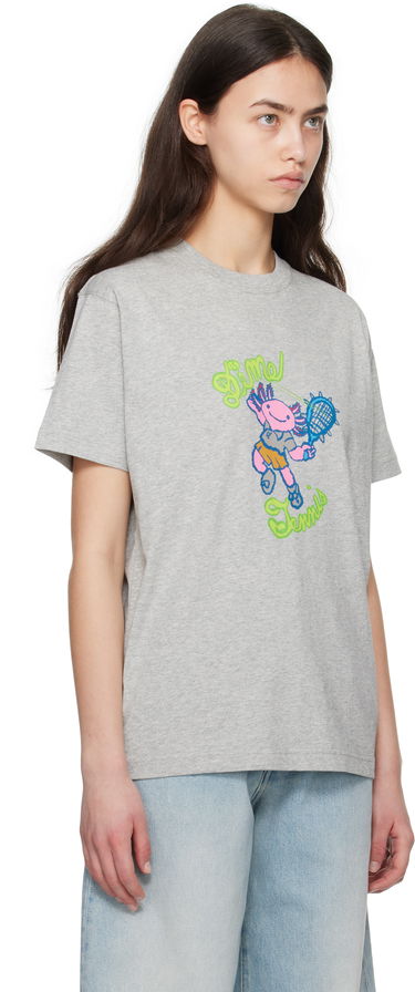 Tričko Dime Dime Axolotl Graphic T-Shirt Šedá | DIME2SP2551GRY, 1