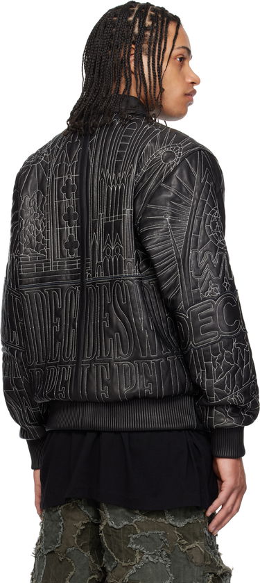 Bomber bunda Who Decides War Who Decides War Pelle Pelle Edition Cathedral Leather Jacket Čierna | 1131430002SS25, 2