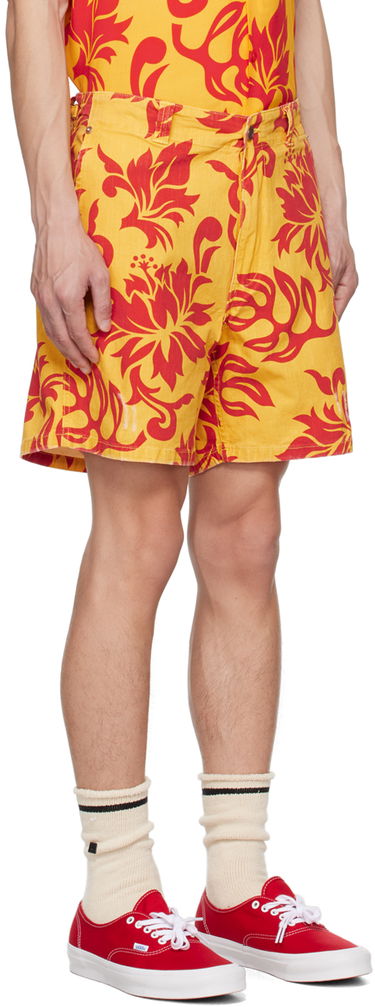 Šortky ERL Graphic Print Cotton Shorts Žltá | ERL06P002, 1
