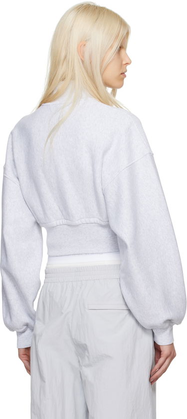 Sveter Alexander Wang Classic Turtleneck Cropped Sweatshirt Šedá | 4CC1241442, 2