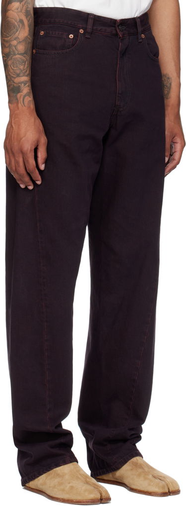 Džínsy Maison Margiela MM6 Maison Margiela Twisted Seam Jeans Vínová | SH0LA0024 M30032, 1