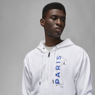 Mikina Jordan Paris Saint-Germain Full-Zip Hoodie Biela | DN6150-100, 3