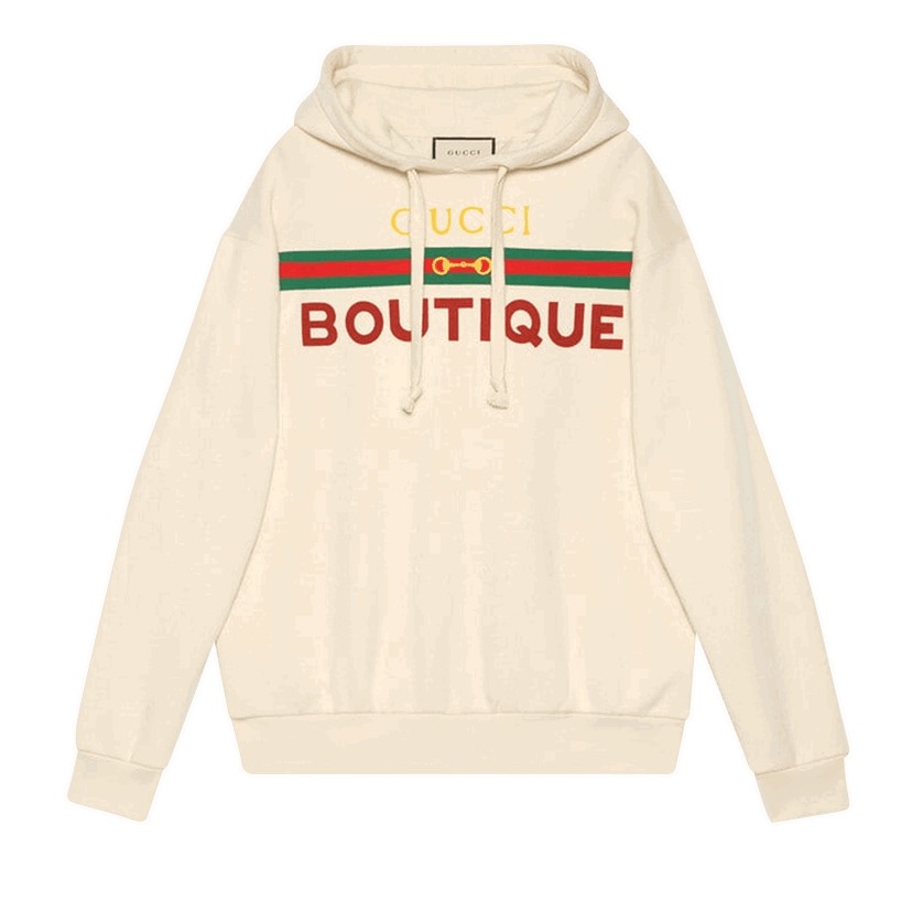 Mikina Gucci Gucci Boutique Hoodie Béžová | 615061 XJDF7 9230