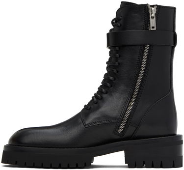 Kabáty Ann Demeulemeester Ann Demeulemeester Cisse Leather Lace-Up Boots Čierna | 2302-W-B05-LT049-099, 2
