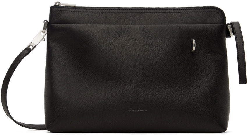 Taška cez rameno Rick Owens Rick Owens Porterville Adri Leather Shoulder Bag Čierna | RA02D0527 LCN, 0