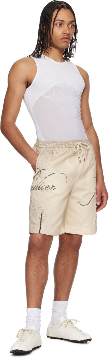 Šortky Jean Paul Gaultier Jean Paul Gaultier 'The Multi-Tattoo' Shorts Béžová | 25/34-U-SH042-D503-030030, 3