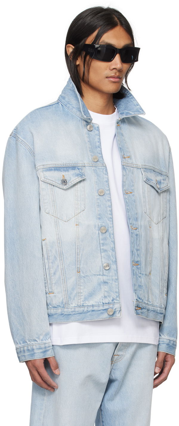 Bunda VETEMENTS VTMNTS Embroidered Denim Jacket Modrá | VL20JA560L, 1