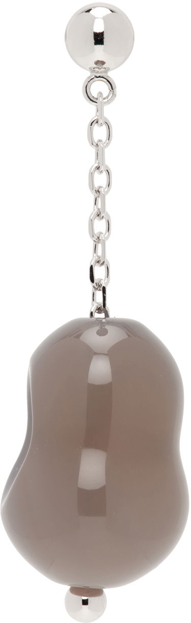 Náušnice LEMAIRE LEMAIRE Carved Stone Single Earring Šedá | JW0066 LO0047, 0