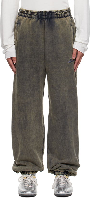 Tepláky We11done We11done Teddy ID Jogger Sweatpants Zelené | WD-TA2-25-708-U-CH, 0