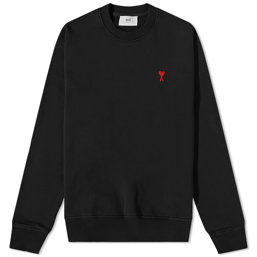 Sveter AMI Tonal ADC Crewneck Čierna | USW004-747-009, 0