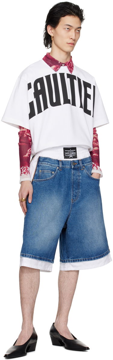 Tričko Jean Paul Gaultier Jean Paul Gaultier 'The Large Gaultier' T-Shirt Biela | 24/25-U-TS065I-J055-0100, 3