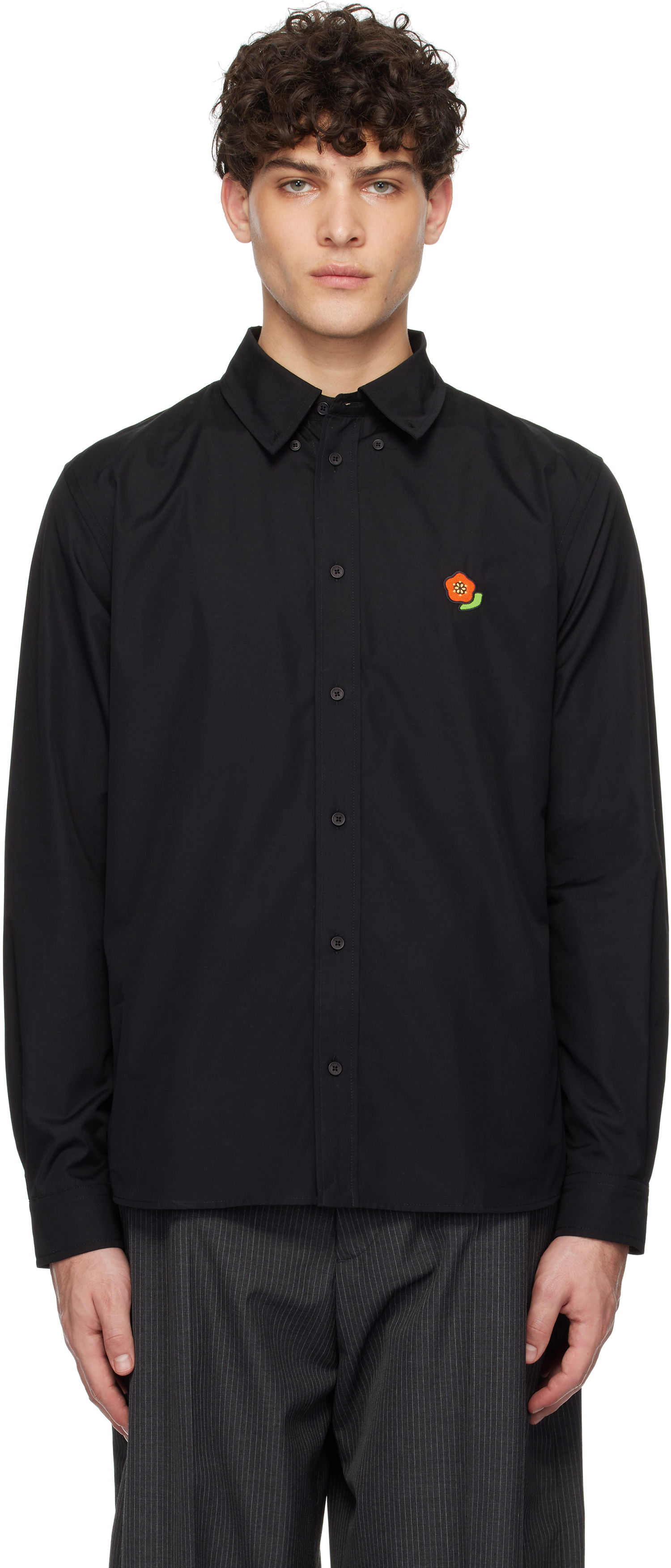 Košeľa KENZO Kenzo Paris Pop Casual Shirt Čierna | FF55CH4109LI, 0