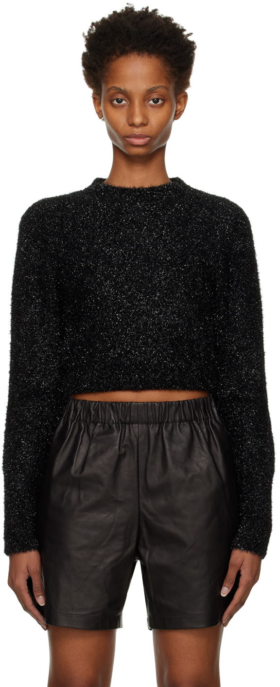 Sveter AMI Shinny Sweater Čierna | FKS052.060, 0