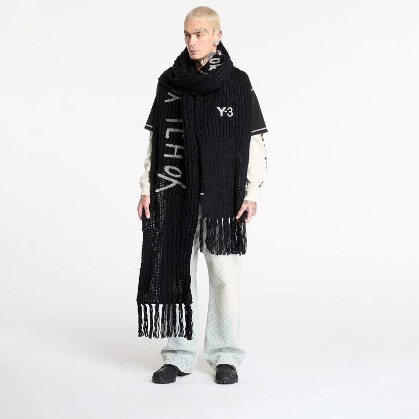 Šál Y-3 Y-3 Chunk Scarf Universal Čierna | JX8302