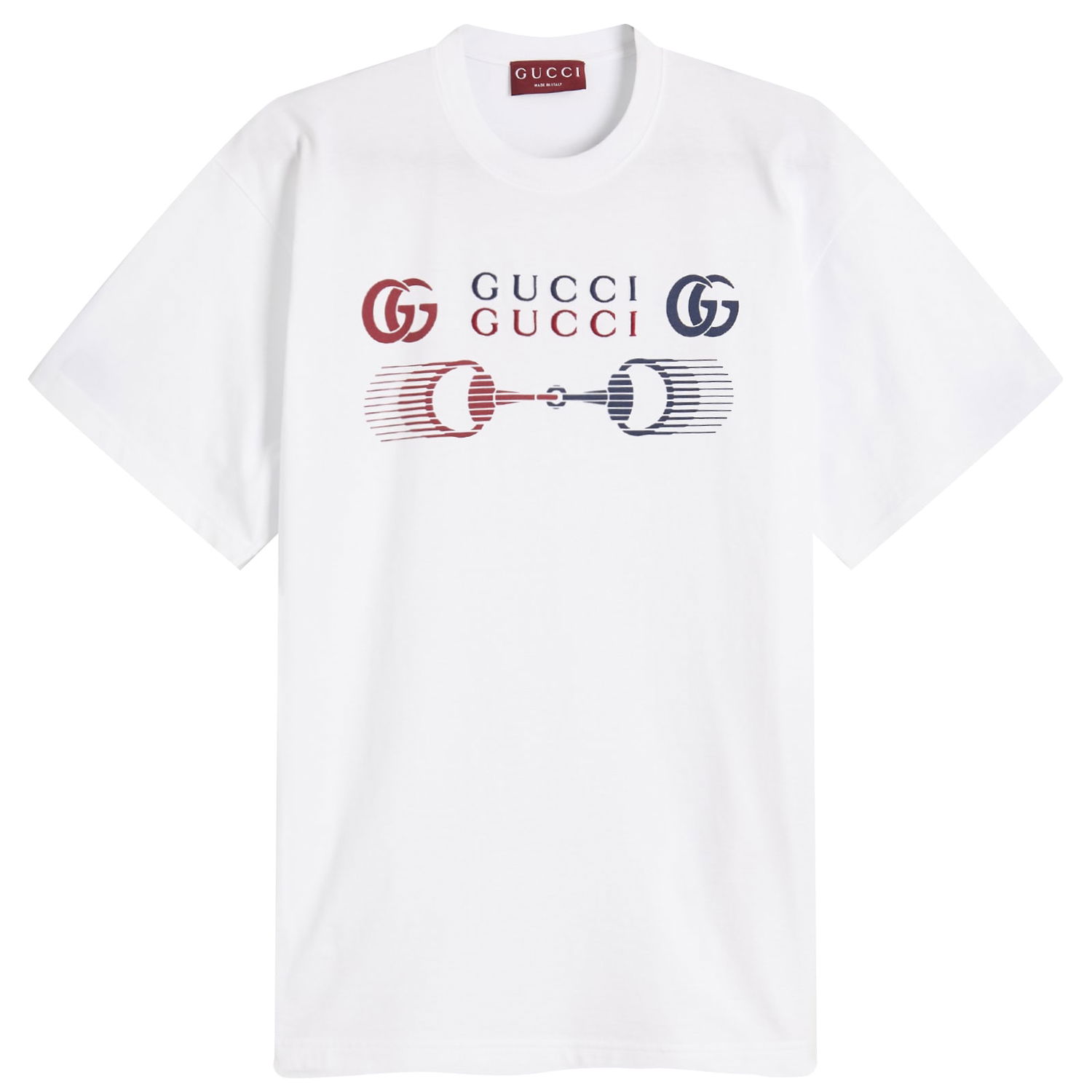 Tričko Gucci Motocross Logo T-Shirt Size Large Biela | 796395-XJHC9-9692, 1